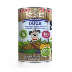 Little BigPaw Wet Dog Food - Duck with Blueberries, Courgettes & Pumpkin in a Rich Herb Dog Gravy - 390 g