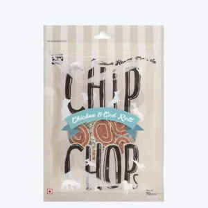 Chip Chops Dog Treats - Chicken & Codfish Roll - 70 g