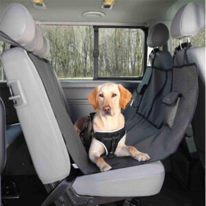 Trixie Car Seat Cover for Pets With Two Packets - Black