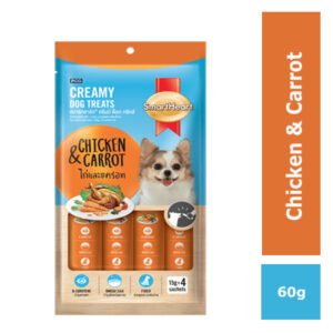 SmartHeart Creamy Dog Treats Chicken & Carrot - 60g