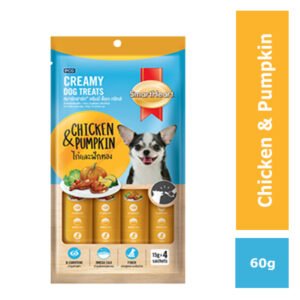 SmartHeart Creamy Dog Treats Chicken & Pumpkin - 60g