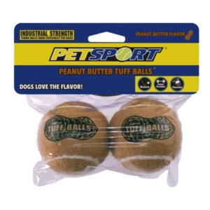 Petsport Tuff Balls - Peanut Butter (Two Balls)