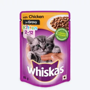 Whiskas Chicken in Gravy Junior Wet Kitten food - 85 gm