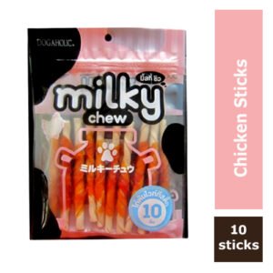 Dogaholic Milky Chew Chicken Sticks - 10pcs