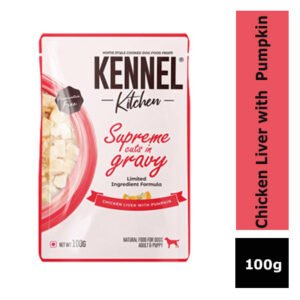 Kennel Kitchen Supreme Cuts in Gravy - Chicken Liver Recipe with Pumpkin - 100g