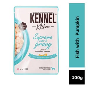 Kennel Kitchen Supreme Cuts in Gravy - Fish Recipe with Pumpkin - 100g