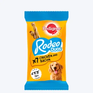 Pedigree Rodeo Duos Adult Dog Treat - Chicken & Bacon 123 g