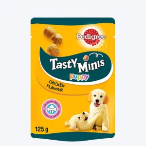 Pedigree Tasty Minis Cubes Puppy Dog Treat - Chicken Flavour 125 g