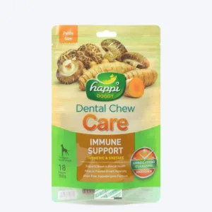 Happi Doggy Dental Chew Care (Immune Support) - Turmeric & Shiitake - 150 g