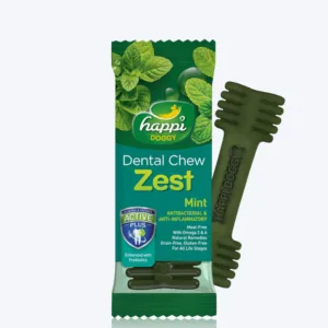 Happi Doggy Vegetarian Dental Chew - Zest - Mint (Singles) - 25 g