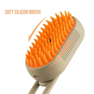 Pet Grooming Steam Brush for Dogs and Cats